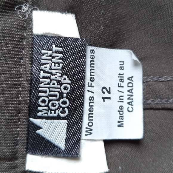 MEC Women's Outdoor Tech Pants Taupe Grey Size 12 - Picture 13 of 14